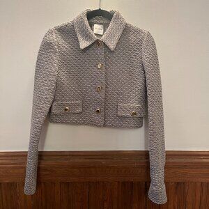 St. John Cropped Tweed Jacket